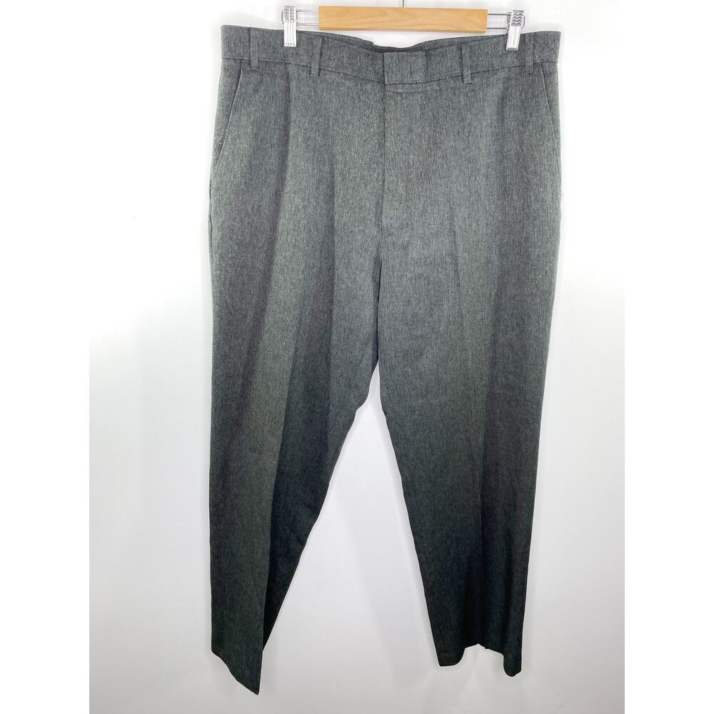 Levi's Action Slacks Grey Hidden Fly Work Dress Pants Mens 38x31‎ Gray Trousers
